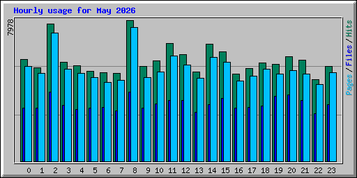 Hourly usage for May 2026