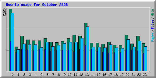 Hourly usage for October 2026